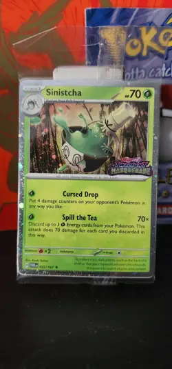 Pokemon Card Sinistcha 022/167 Twilight Masquerade Best Buy Promo Sealed - Image 1