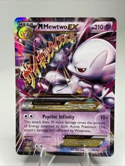 Pokemon TCG XY: Breakthrough M Mewtwo EX Holo Ultra Rare Card - Image 1