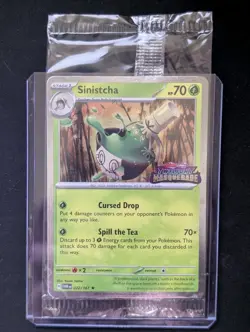 Pokemon TCG (Best Buy Exclusive)Twilight Masquerade Sinistcha Promo Card - Image 1