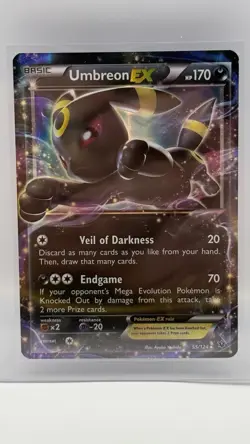 Pokemon TCG XY Fates Collide Umbreon EX 55/124 Ultra Rare Holo Card - Image 1