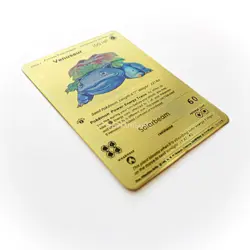 Venusaur 1st Edition Gold Metal Pokemon Card Collectible/Gift/Display - Image 1