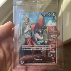 One Piece TCG Shanks Leader Alt Art OP09-001 PSA Promo Card Sealed New Near Mint - Image 1