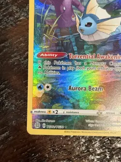 Vaporeon TG02/TG30 Brilliant Stars Trainer Gallery Ultra Rare Pokemon Card NM - Image 5