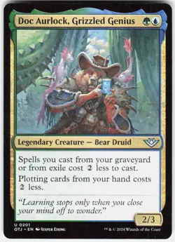 Doc Aurlock, Grizzled Genius U Outlaws of Thunder Junction 201 NM - Image 1