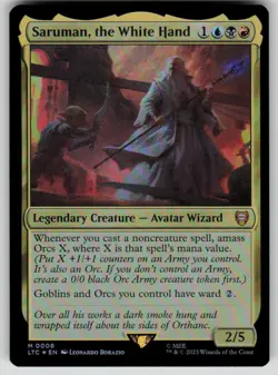 Saruman, the White Hand Foil M The Lord of the Rings 8 NM - Image 1