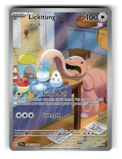 Lickitung 180/162 Illustration Rare Temporal Forces Pokemon Near Mint - Image 1