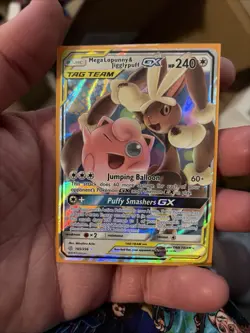 The Pokemon Company Mega Lopunny & Jigglypuff GX Ultra Rare Holo 165/236 240 HP - Image 1