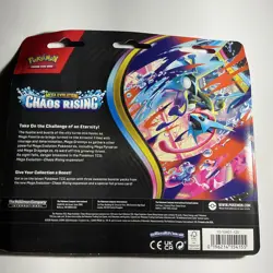 Pokemon TCG 3-Pack Blister Chaos Rising New Sealed Charmeleon Promo Card Mega - Image 2