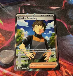 Pokemon TCG Journey Together Brock's Scouting Full Art Holo Trainer Card 179/159 - Image 1