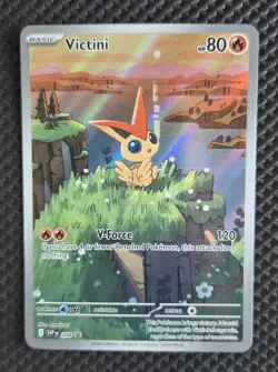 Victini 208 Sv: Scarlet & Violet Black Star Promo Card AR Holo Pokemon - Image 1