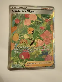 Pokemon Gardenia's Vigor Ultra Rare Full Art GG61/GG70 Crown Zenith Holo - Image 1