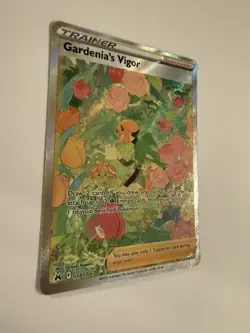 Pokemon Gardenia's Vigor Ultra Rare Full Art GG61/GG70 Crown Zenith Holo - Image 2