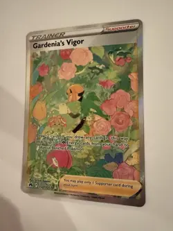 Pokemon Gardenia's Vigor Ultra Rare Full Art GG61/GG70 Crown Zenith Holo - Image 3