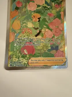 Pokemon Gardenia's Vigor Ultra Rare Full Art GG61/GG70 Crown Zenith Holo - Image 4