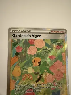 Pokemon Gardenia's Vigor Ultra Rare Full Art GG61/GG70 Crown Zenith Holo - Image 5