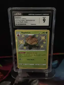 Appletun SV014/SV122 Baby Shiny Holo 2021 Shining Fates Pokemon - CGC 9 Mint - Image 1