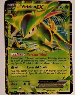 Pokemon TCG Virizion EX 9/101 Plasma Blast Holo Rare HP - Image 1