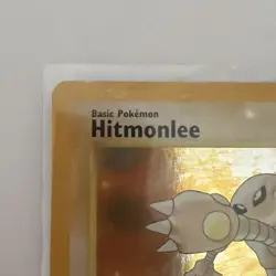 Pokemon tcg Base Set Hitmonlee Fossil Holo Rare 7/62 60 HP English 1999 - Image 5