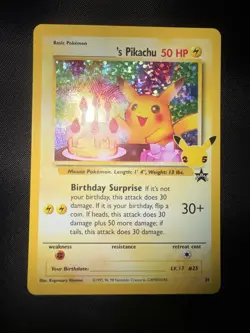 Birthday Pikachu 24/53 Pokemon TCG Celebrations Classic Collection NM pack fresh - Image 1