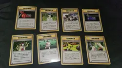 *LOT OF 8*Vintage 1996 Japanese Pokemon Trainer Cards All NM, 1 Rare Holofoil - Image 1