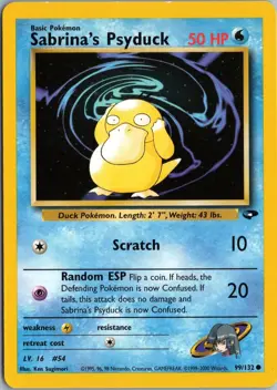 SABRINA'S PSYDUCK 99/132 COMMON GYM CHALLENGE POKEMON UNLIMITED MP - Image 1