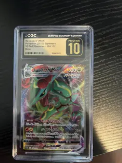 2022 Rayquaza Vmax 108/172 Holo Vstar Universe Japanese CGC 10 Pristine - Image 1