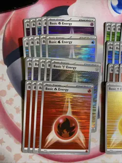 Pokemon Black Bolt White Flare Holo Energy Lot Of 31 Cards NM Condition - Image 2