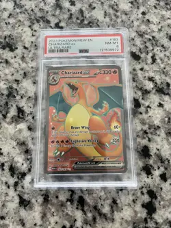 PSA 8 Pokemon TCG Charizard ex Sv: Scarlet & Violet 151 Ultra Rare Holo 183/165 - Image 1