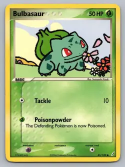 BULBASAUR 45/100 COMMON CRYSTAL GUARDIANS POKEMON LP - Image 1