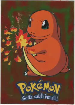 E4 of 12 #4 POKEMON CHARMANDER TOPPS Series 1 (TOPPS, 1998) - Image 1