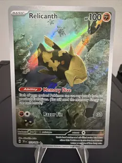 Pokemon Relicanth 173/162 SV05 Temporal Forces Illustration Rare Full Art Holo - Image 1