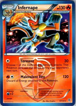 Pokemon | Deck Exclusives | Infernape - 17/135 (BW Plasma Storm) | 017/135 | Nor - Image 1
