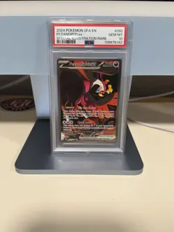 2024 POKEMON SHROUDED FABLE SPECIAL ILLUSTRATION RARE #092 FEZANDIPITI EX PSA 10 - Image 1