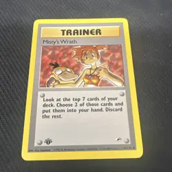 Pokemon 2000 Gym Heroes First Edition: Misty's Wrath (114/132) LP MW1 - Image 1