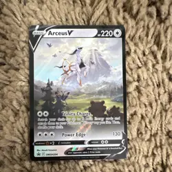 Pokemon Arceus V SWSH204 Promo Holo Card 220 HP English Sword & Shield TCG - Image 1