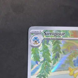 Pokemon Simipour 102/086 Sv: Black Bolt Illustration Rare Full Art Holo 100 HP - Image 2