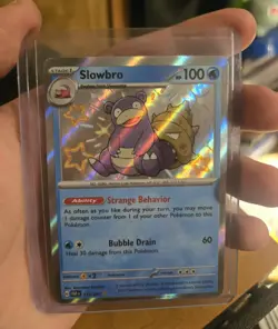 Slowbro Pokemon Paldean Fates 117/091 Shiny Holo Rare Pokemon TCG - Image 1