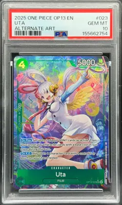 2025 ONE PIECE OP13-CARRYING ON HIS WILL ALTERNATE ART #023 UTA PSA 10 - Image 1