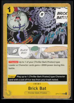 Brick Bat OP14-117 One Piece The Azure Sea's Seven Uncommon Near Mint - Image 1