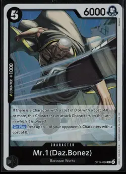 Mr.1(Daz.Bonez) OP14-090 One Piece The Azure Sea's Seven Rare Near Mint - Image 1