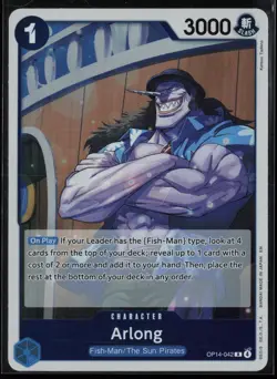 Arlong OP14-042 One Piece The Azure Sea's Seven Rare Near Mint - Image 1