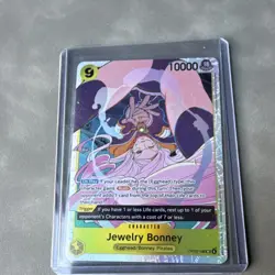 Bandai Jewelry Bonney One Piece Card Game Egghead/Bonney Pirates OP13-108 Holo - Image 1