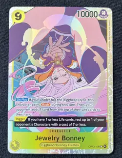 OP-13 Jewelry Bonney 108 SR Carrying On His Will Foil OP13-108 NM One Piece Card - Image 1