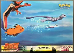 Farewell 39 Topps Blue Logo Mewtwo Strikes Back Pokemon Card LP - Image 1