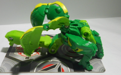 Bakugan Garganoid Ultra Green Ventus Battle Planet B400 - Card - 2 cores - Image 3