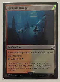 Rustvale Bridge Surge Foil - Universes Beyond: Fallout PIP MTG - Image 1