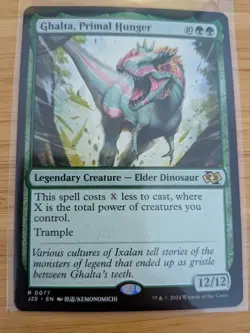 MTG Ghalta, Primal Hunger (Anime Art) 0077 J25 Foundations M/NM Free UK P&P - Image 1