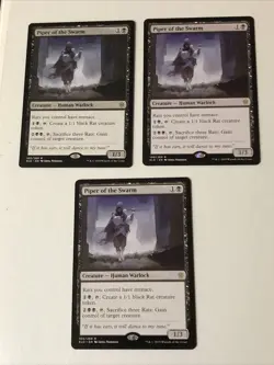 Piper Of The Swarm X3 Throne Of Eldraine Near Mint Condition - Image 1