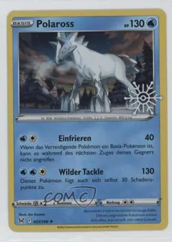 Glastrier German Pokemon Sword & Shield Holiday Calendar (Snowflake Stamp) #051 - Image 1