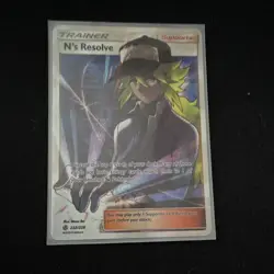 Pokemon N's Resolve Full Art Ultra Rare Holo Trainer Sm-Cosmic Eclipse 232/236 - Image 1